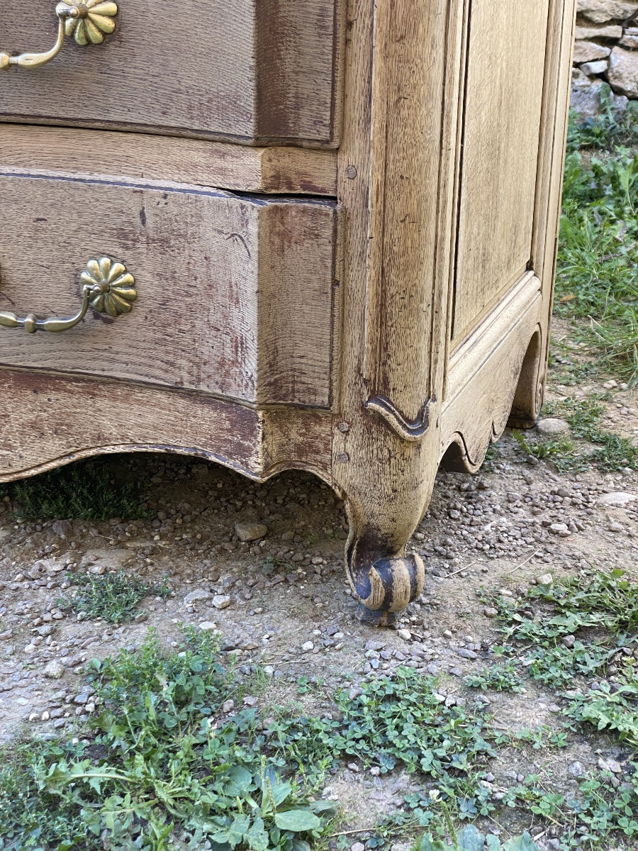 Louis XV Chest Of Drawers Made Of Solid, Unfinished Oak -photo-6