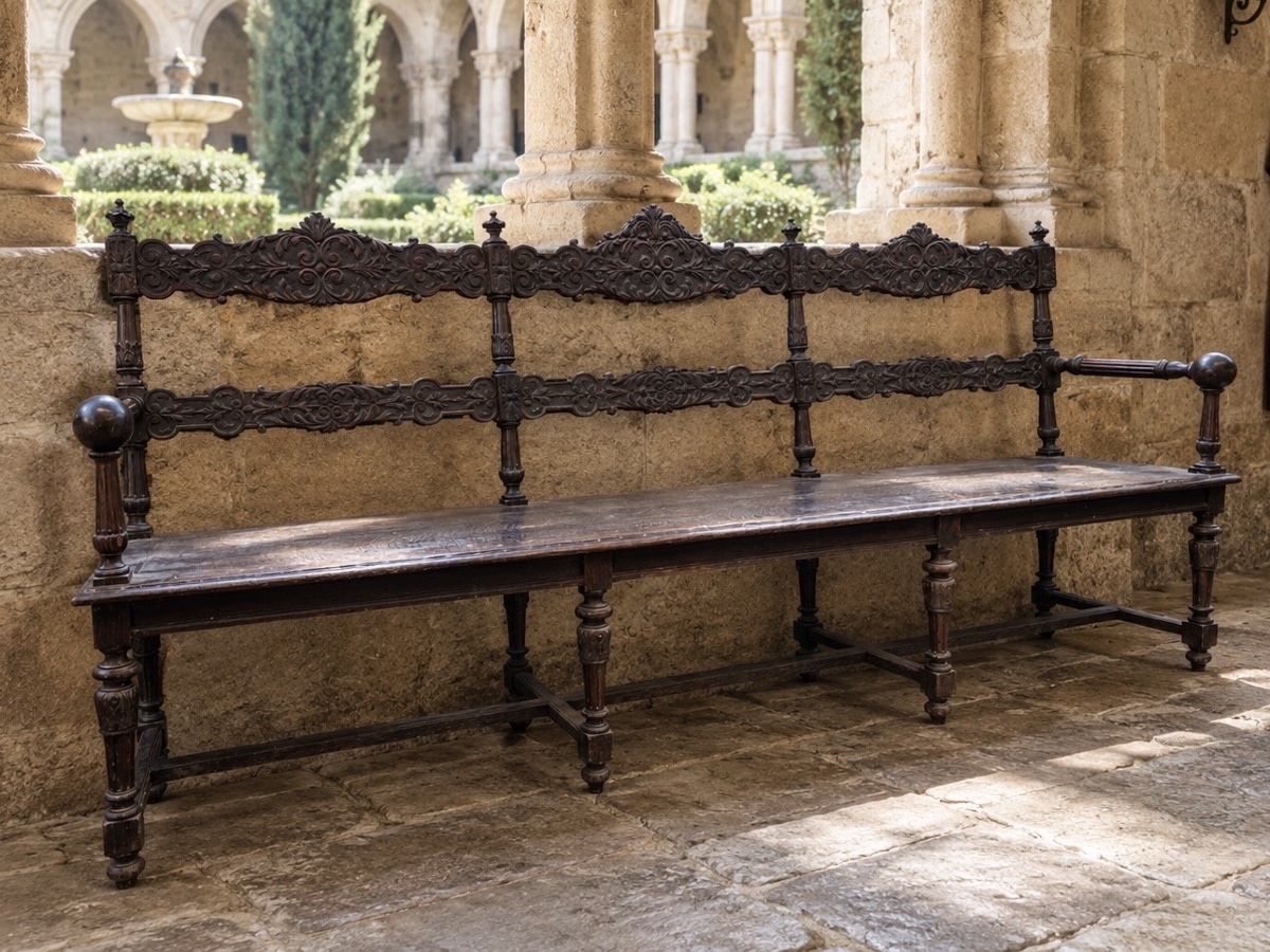 Large Monastery Bench 