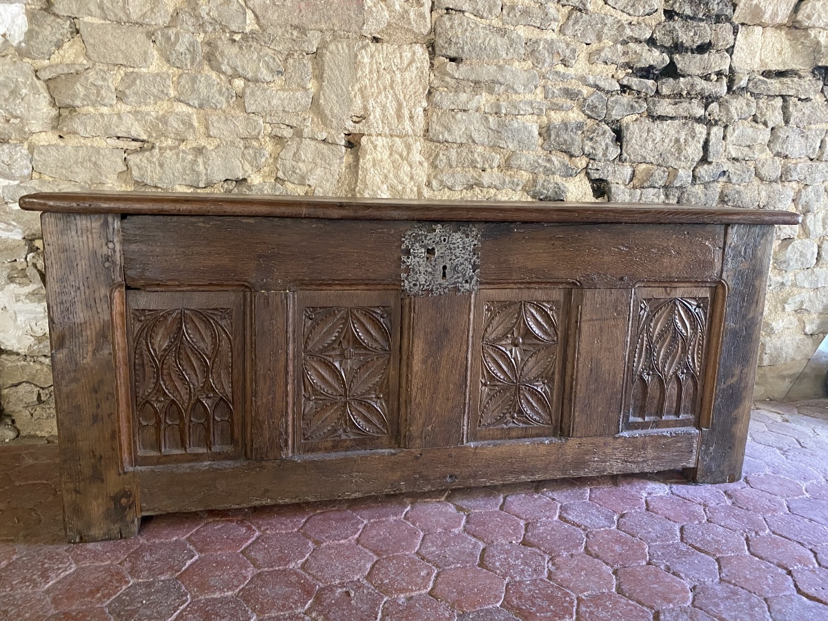 13th-century Chest Made Of Solid Oak 