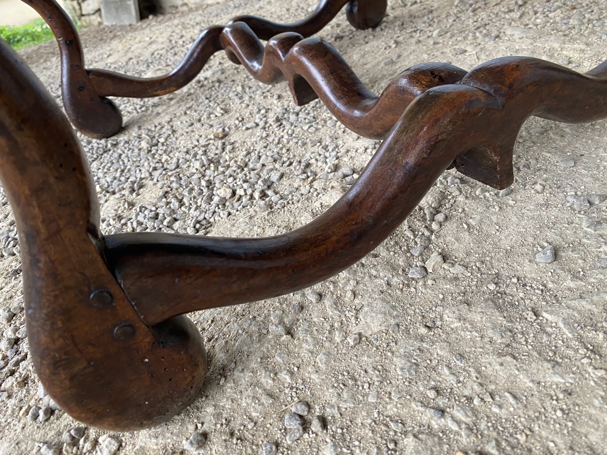 Fauteuil Louis XIII d’époque 17e siècle -photo-2