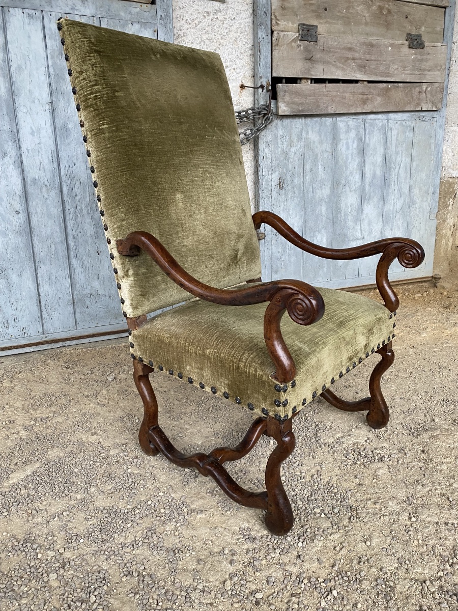 Fauteuil Louis XIII d’époque 17e siècle -photo-6