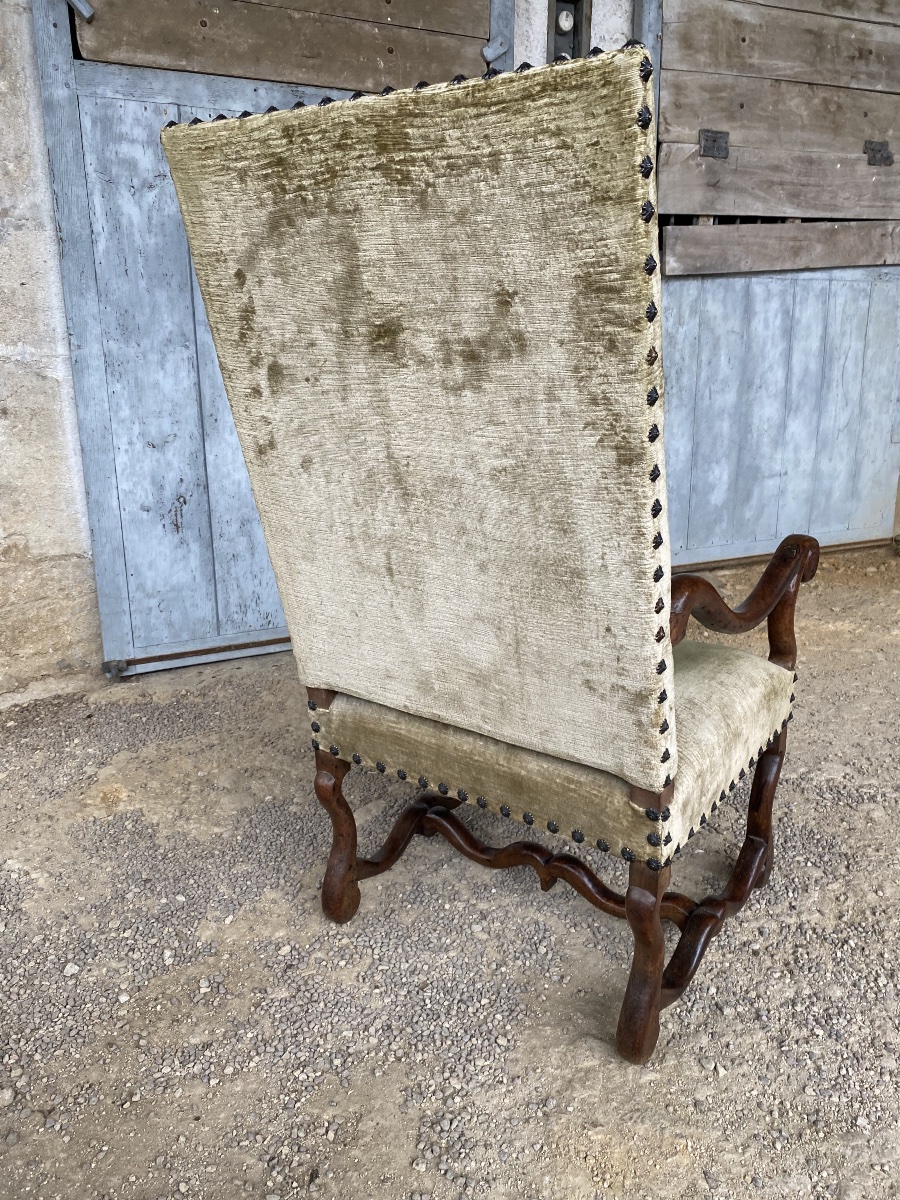 Fauteuil Louis XIII d’époque 17e siècle -photo-7