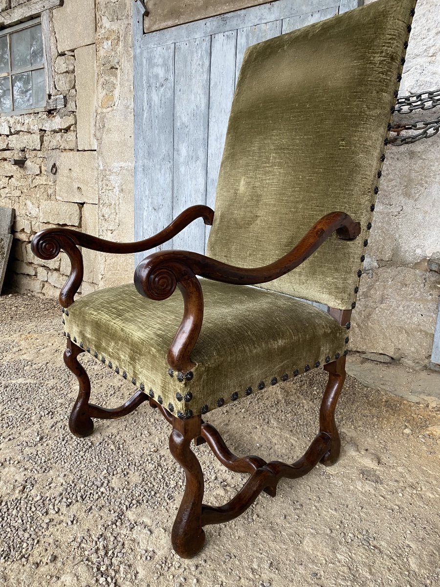 Fauteuil Louis XIII d’époque 17e siècle 