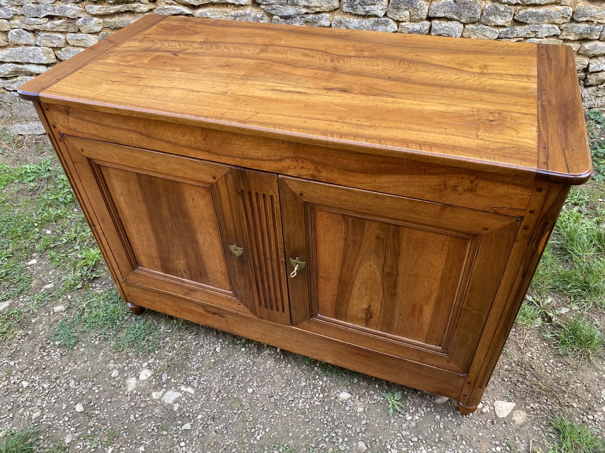 Louis XVI-style Chest-style Sideboard In Walnut -photo-4