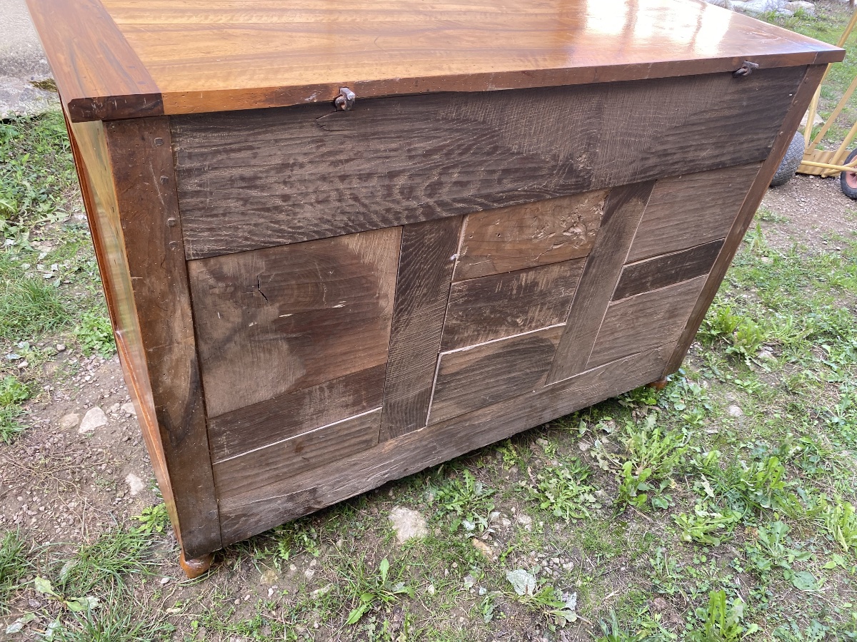 Louis XVI-style Chest-style Sideboard In Walnut -photo-5