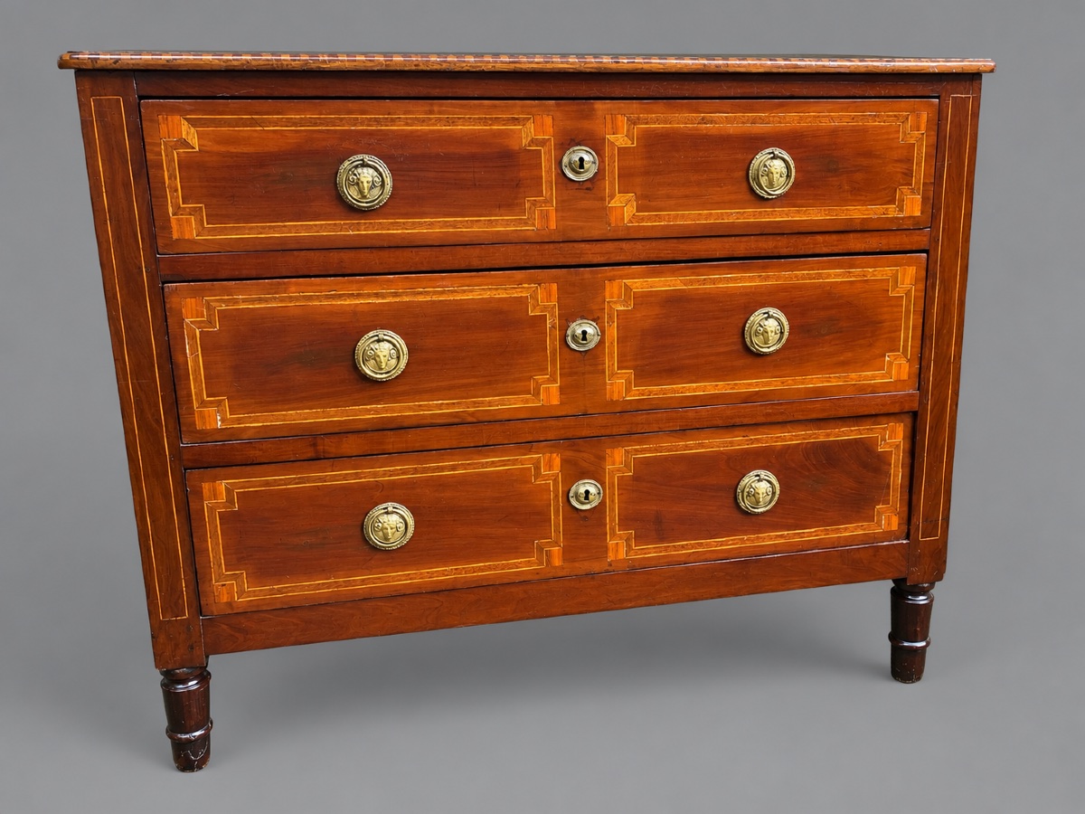 Louis XVI Chest Of Drawers With Marquetry 