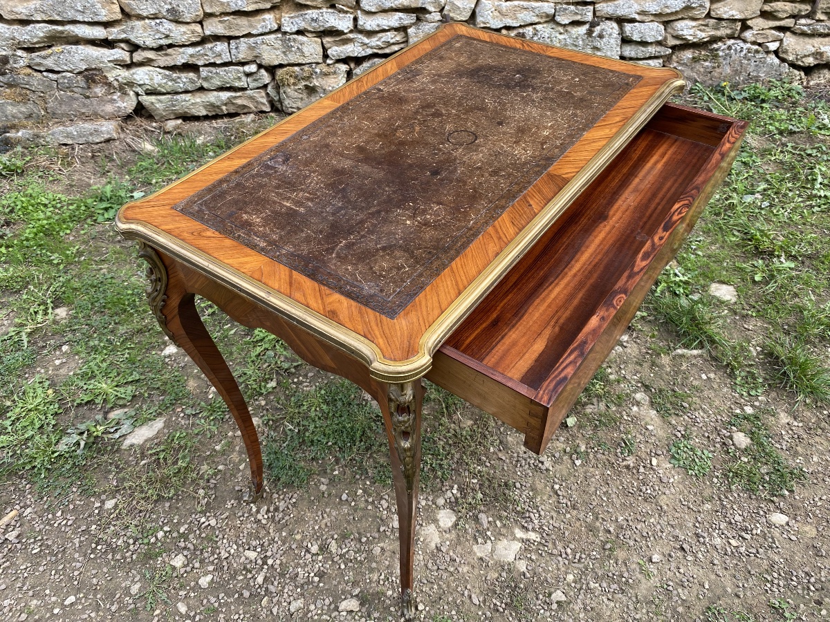 Petite table bureau style Louis XV -photo-4