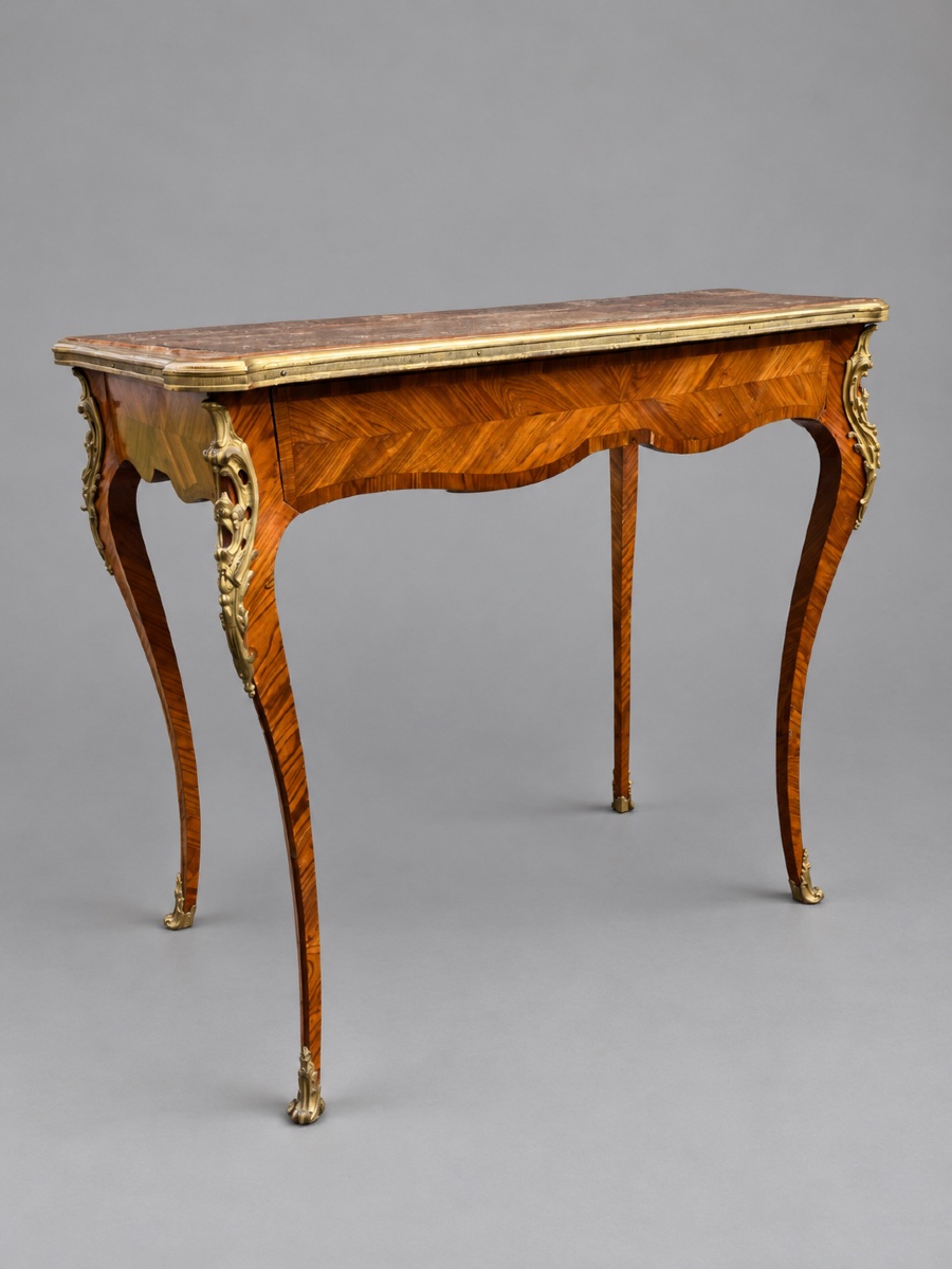 Petite table bureau style Louis XV -photo-2