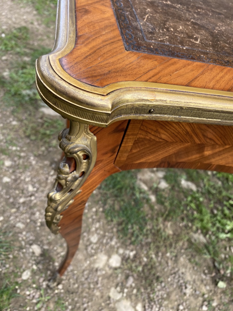 Petite table bureau style Louis XV -photo-4