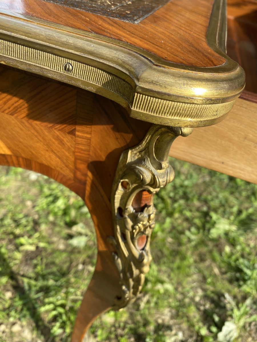 Petite table bureau style Louis XV -photo-5
