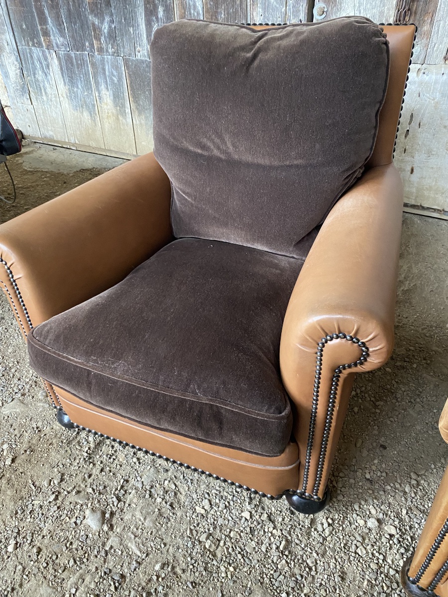 Paire de fauteuils club -photo-7