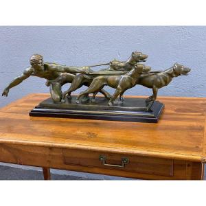 Alexandre KELETY (1874-1940). Sculpture Art déco en bronze 