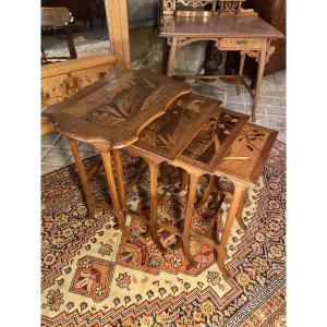 Tables Gigognes Art Nouveau 