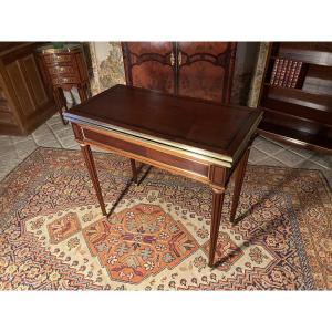 Louis XVI Style Mahogany Games Table 
