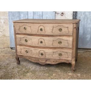 Louis XV Chest Of Drawers In Raw Wood 