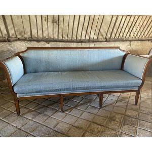 Large Directoire Walnut Sofa