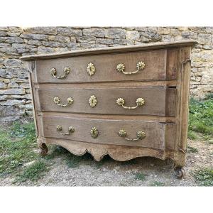 Louis XV Chest Of Drawers Made Of Solid, Unfinished Oak