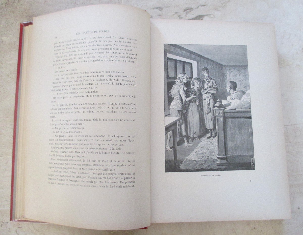 PAUL D'IVOI  " les voleurs  de  foudre "   voyages  excentriques   illustré  par BOMBLED    191-photo-4
