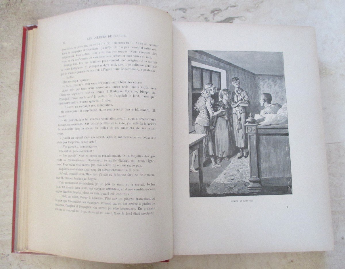 PAUL D'IVOI  " les voleurs  de  foudre "   voyages  excentriques   illustré  par BOMBLED    191-photo-1