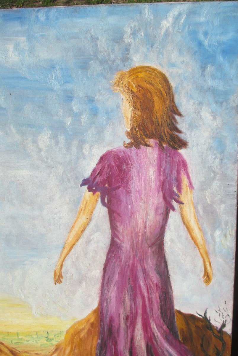 "  Jeune  Fille  Dans  Les  Dunes "   Hst-photo-2
