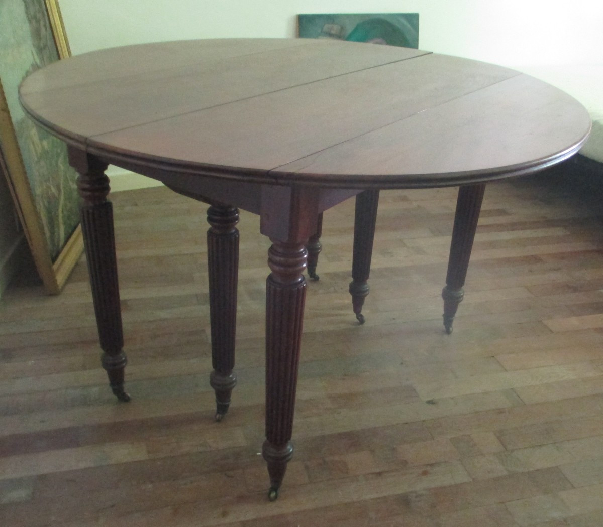 Table De Salle à Manger En  Acajou  Restauration-charles  XX   