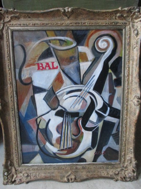Tableau  abstrait    Hst   XX°