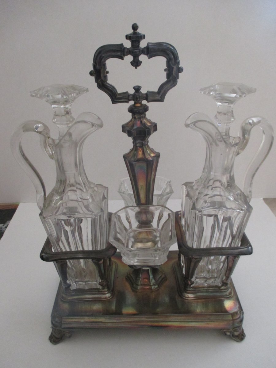 Oil Cruet In Silver XIX °