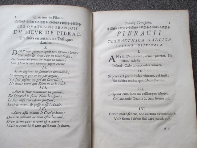 The Quatrains Francois Du Sieur De Pibrac 1666-photo-1