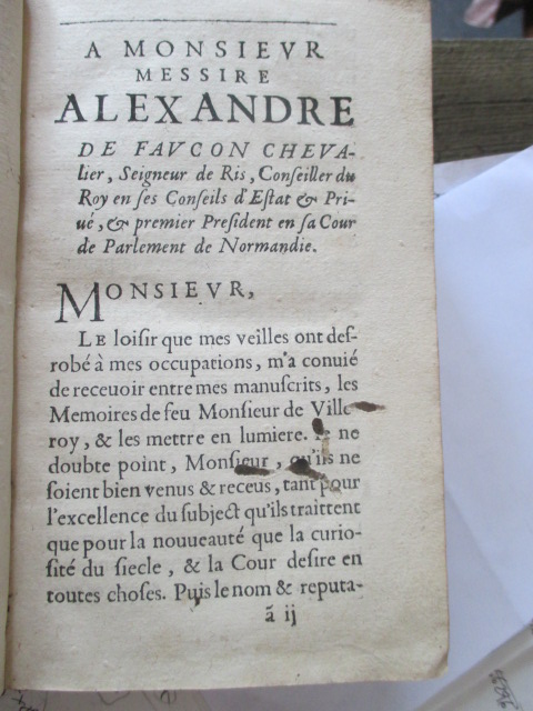  " Memoires d'Estat " Par Monsieur De Villeroy  1621-1626-photo-4