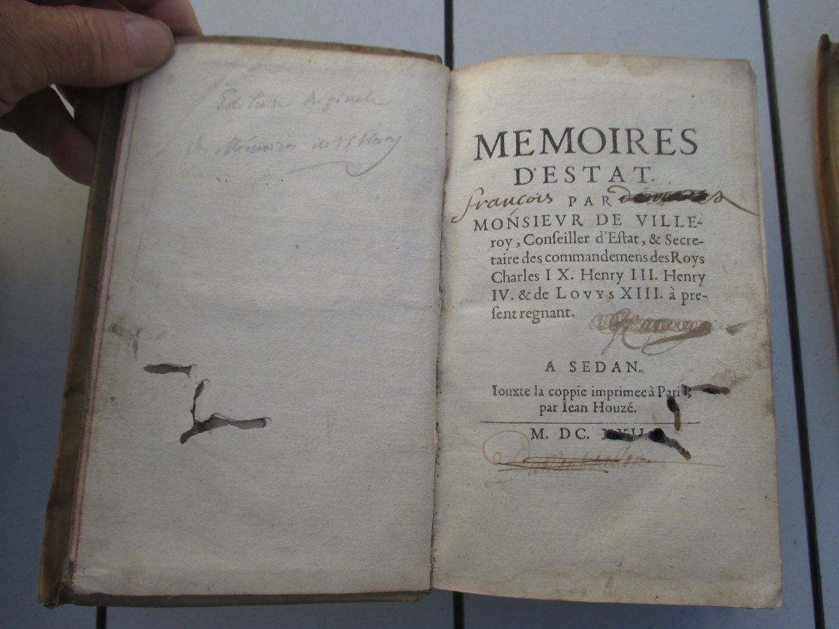 "memoires d'Estat" For Mr. De Villeroy 1622-1625-photo-1