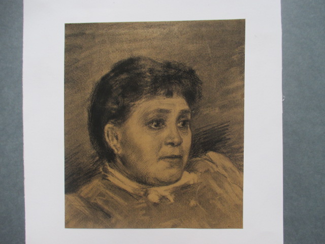 "portrait Of A Lady" Drawing Nineteenth-photo-3