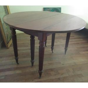 Charles XX Restoration Mahogany Dining Table   