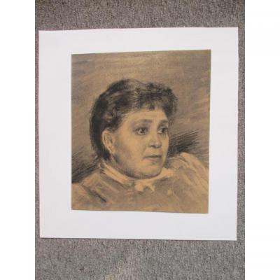 "portrait Of A Lady" Drawing Nineteenth