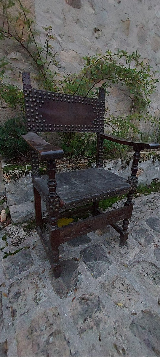 Large 17th Century Spanish Armchair