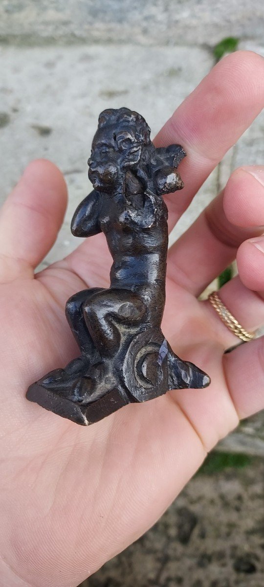 Adorable Petit Ange Agenouillé Italie XVIeme Siècle-photo-3