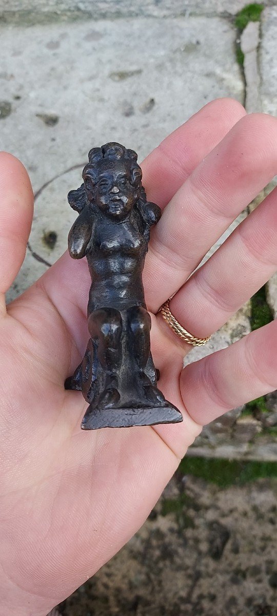 Adorable Petit Ange Agenouillé Italie XVIeme Siècle-photo-2