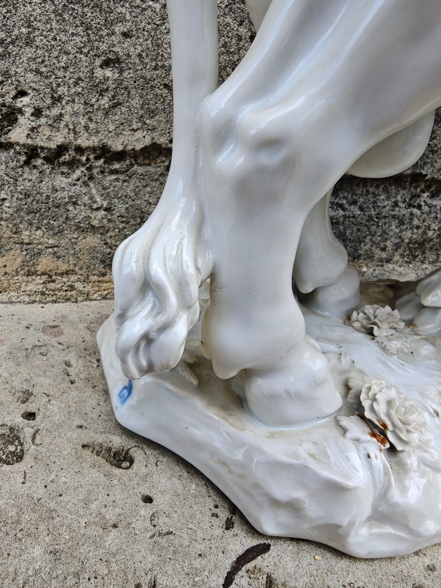 The Abduction Of Europe, 19th Century Porcelain Biscuit.-photo-1