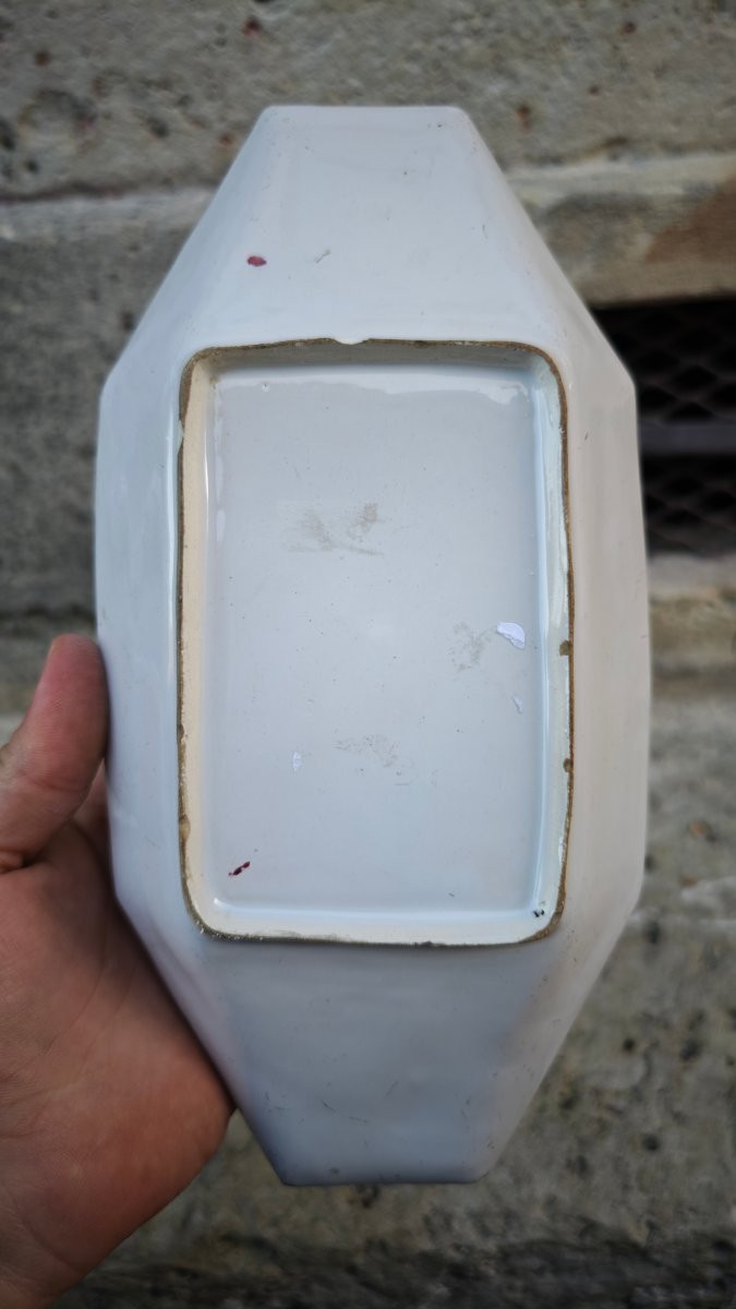 Pretty Earthenware Butter Dish From Les Islettes, 1780-photo-2