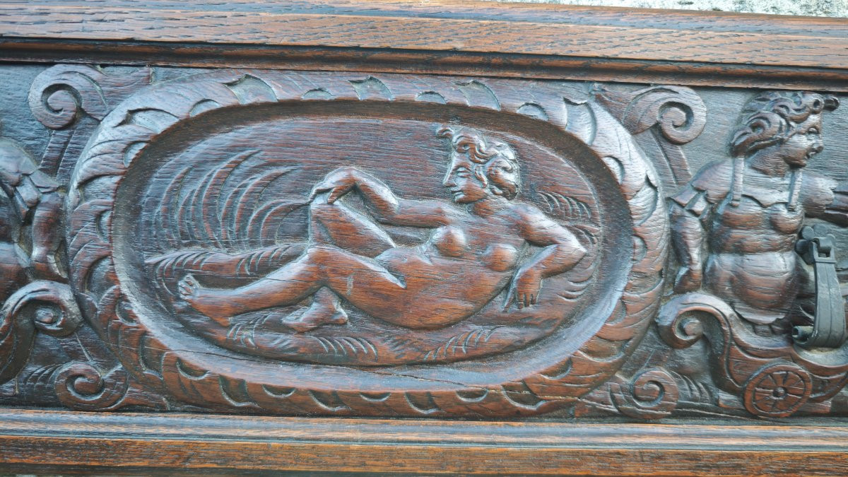 Beautiful Panel With A Nymph And Apollos, Circa 1600-photo-2