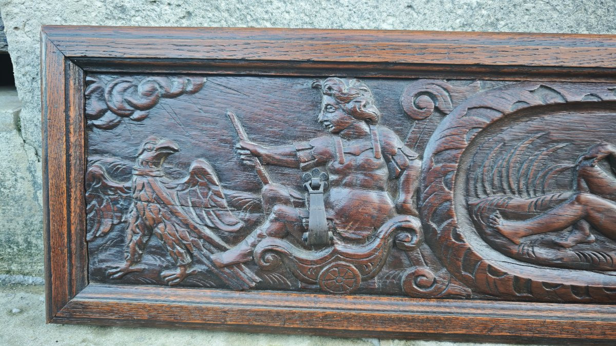 Beautiful Panel With A Nymph And Apollos, Circa 1600-photo-3