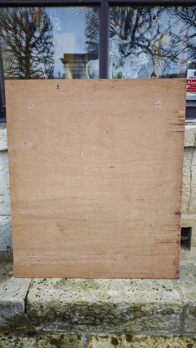 Large Tiled Fresco Depicting A Squire -photo-3