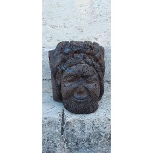 Superb Gothic Oak Beam Head Circa 1500