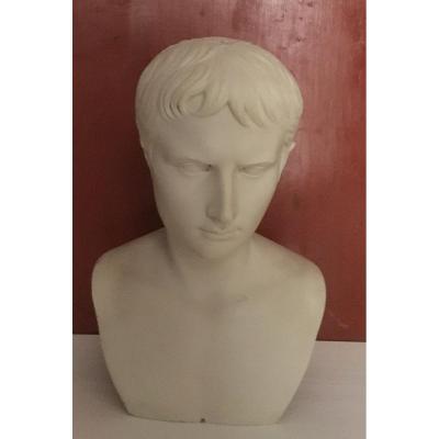 Buste De Lucius César Sculpture En Résine Et Poussière De Marbre Réalisée à Partir d'Une Fonte 