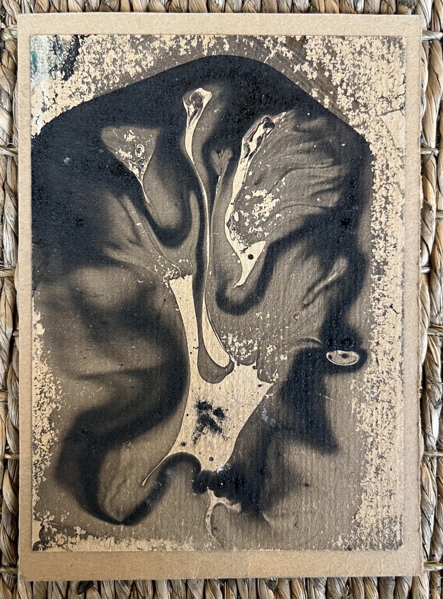 « Cosmogramme » Louise Janin (1893-1997) Technique mixte sur papier 