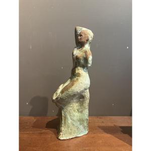 “mermaid” By A. Gins, Circa 1900, Glazed Terracotta 