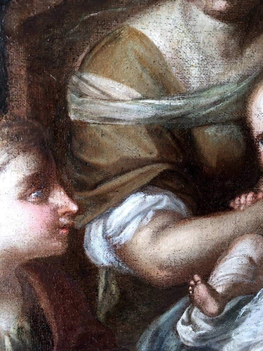 Atelier De Murillo , Bartolomé Esteban Murillo (1617-1682 Espagne) Naissance De La Vierge-photo-4