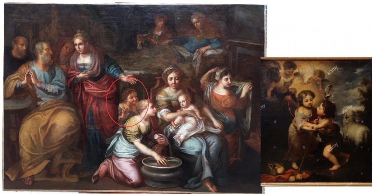 Atelier De Murillo , Bartolomé Esteban Murillo (1617-1682 Espagne) Naissance De La Vierge-photo-2