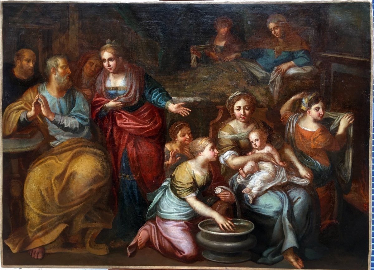 Atelier De Murillo , Bartolomé Esteban Murillo (1617-1682 Espagne) Naissance De La Vierge