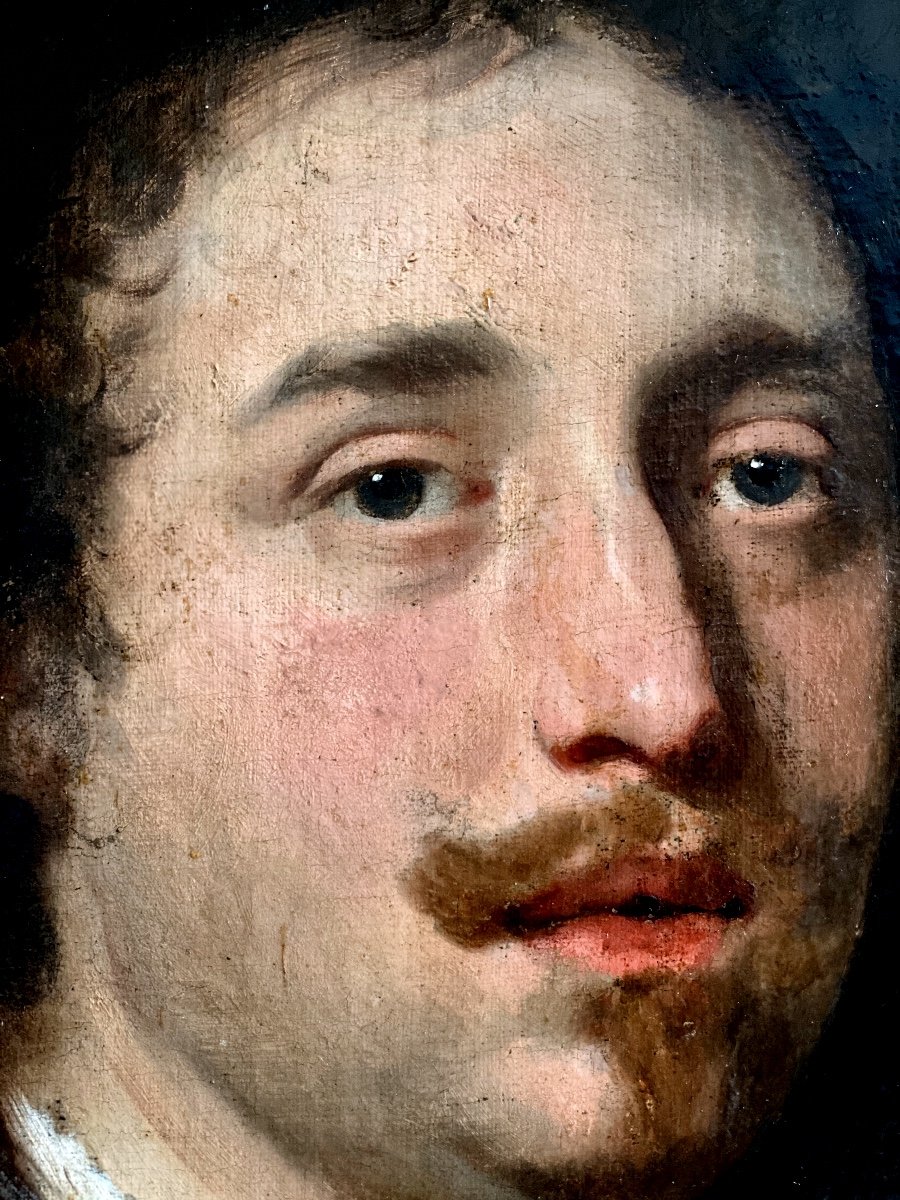  Portrait D’homme Suiveur De Govert Flinck (1616-1660)-photo-3
