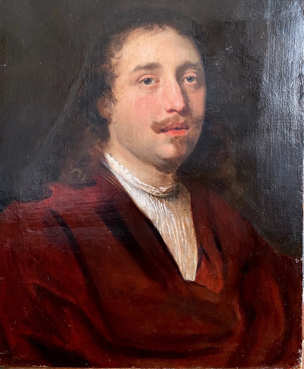  Portrait D’homme Suiveur De Govert Flinck (1616-1660)